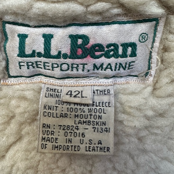 L.L. Bean Jackets & Coats Vintage Ll Bean Leather Bomber Jacket
